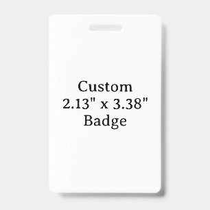 Create your own simple custom 2.13" x 3.38" badge