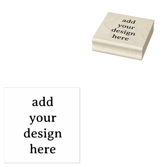 Create Your Own Simple Custom 2.5" x 2.5" Rubber Stamp (Stamped)
