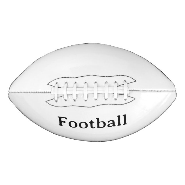 Create Your Own Simple Custom 2 Panel No Tee Football (Front)