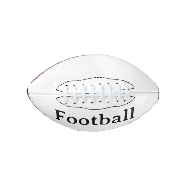 Create Your Own Simple Custom 2 Panel No Tee Mini  Football (Front)