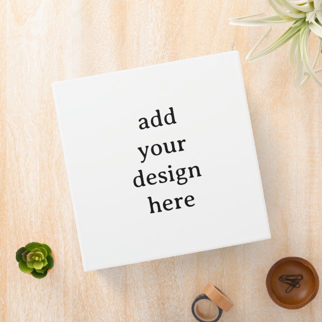 Create Your Own Simple Custom 2" Paper Capacity 3 Ring Binder (In Situ)