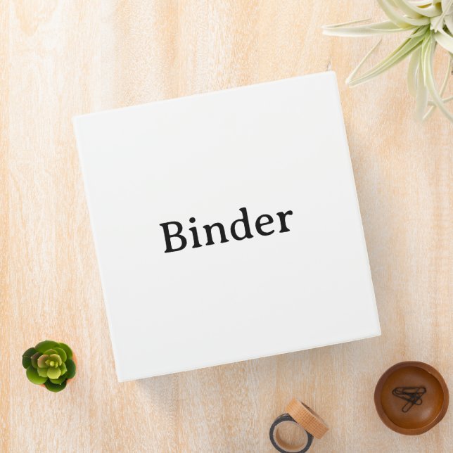 Create Your Own Simple Custom 2" Paper Capacity 3 Ring Binder (In Situ)