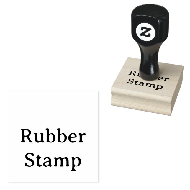 Create Your Own Simple Custom 2" x 2" Rubber Stamp (Stamped)