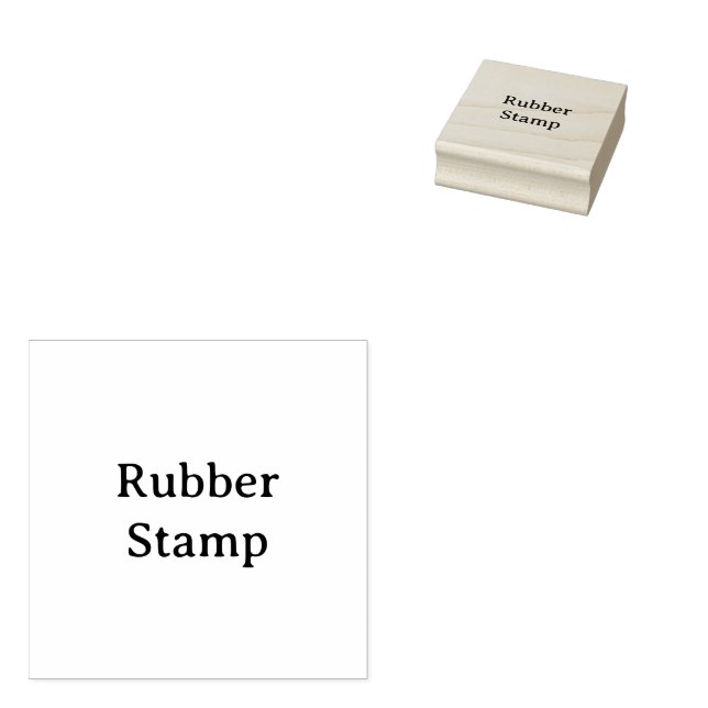 Create Your Own Simple Custom 2" x 2" Rubber Stamp (Stamped)