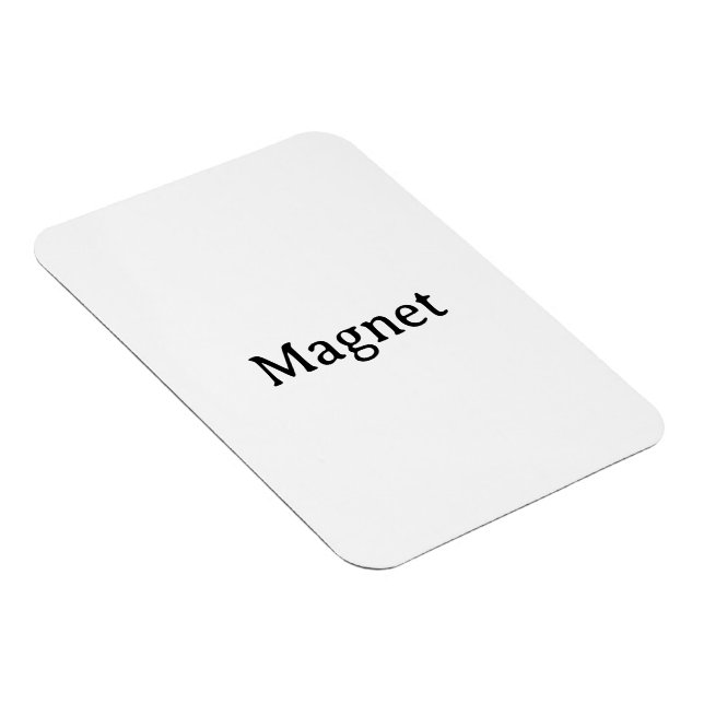 Create Your Own Simple Custom 3"x4" Flexible Photo Magnet (Right Side)