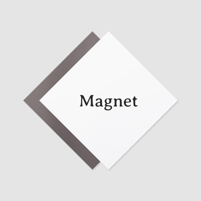Create Your Own Simple Custom 3" x 3" Diamond Car  Magnet (Front)