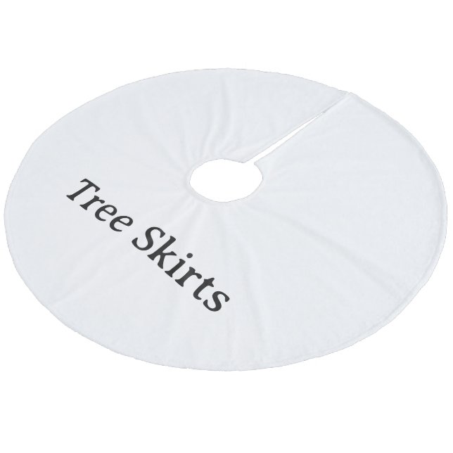 Create Your Own Simple Custom 44"diameter Coral Fleece Tree Skirt (Angled)