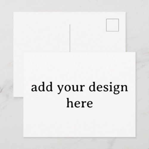 Create Your Own Simple Custom 4.25"x5.6" Standard Invitation Postcard