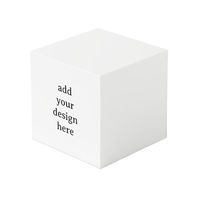 Create Your Own Simple Custom 4" Photo Cube (Front Angled)