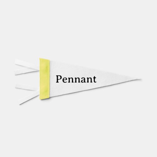 Create Your Own Simple Custom 4"x10" Yellow Sport Pennant Flag