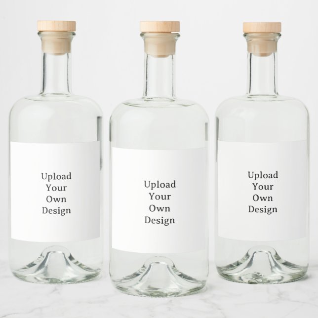 Create Your Own Simple Custom 4" x 3.5" Liquor Bottle Label (Bottles)