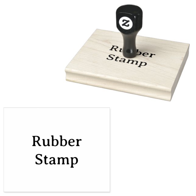 Create Your Own Simple Custom 4" x 5" Rubber Stamp (Stamped)