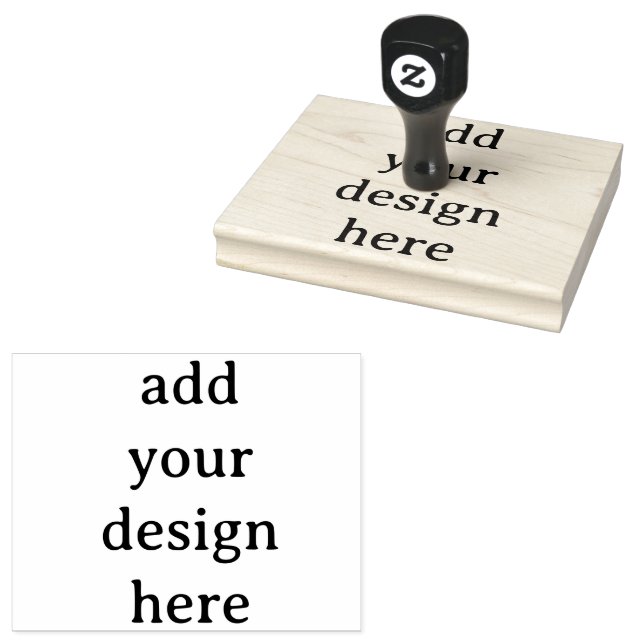 Create Your Own Simple Custom 4" x 5" Rubber Stamp (Stamped)