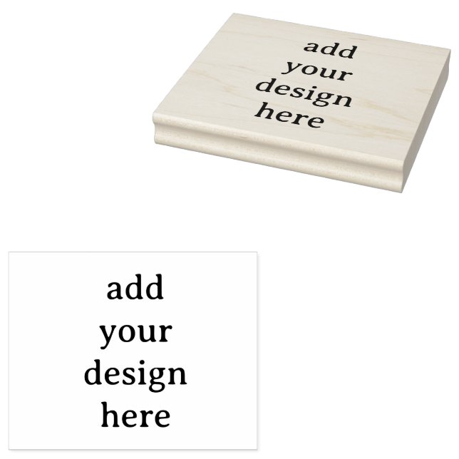 Create Your Own Simple Custom 4" x 5" Rubber Stamp (Stamped)