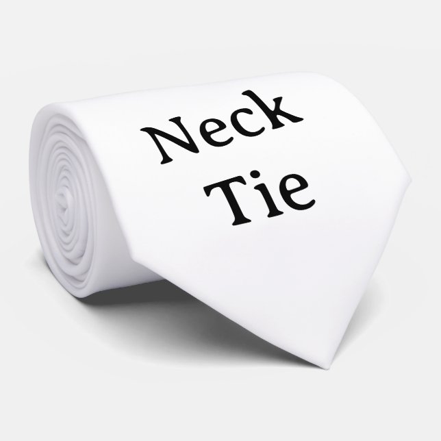 Create Your Own Simple Custom 55" Neck Tie (Rolled)