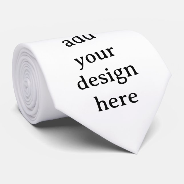 Create Your Own Simple Custom 55" Neck Tie (Rolled)