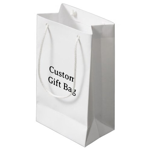 Create Your Own Simple Custom 5”x3”x8.5” Matte Small Gift Bag
