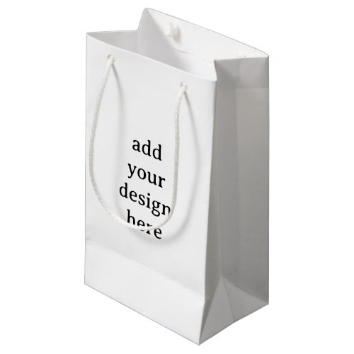Create Your Own Simple Custom 5”x3”x8.5” Matte Small Gift Bag