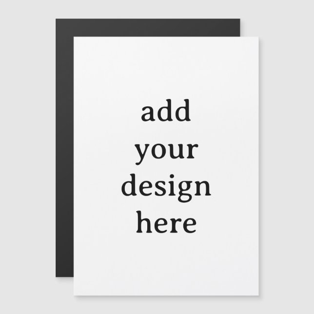 Create Your Own Simple Custom 5" x 7" Magnetic Invitation (Front/Back)