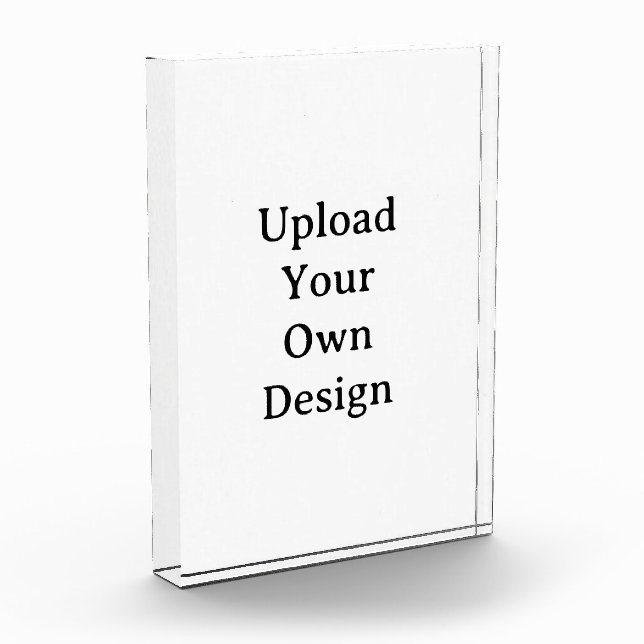 Create Your Own Simple Custom 5" x 7" Vertical Photo Block (Left)