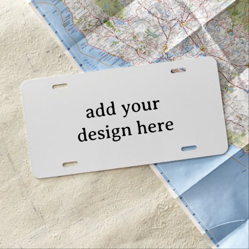 Create Your Own Simple Custom 6" x 12" Aluminum  License Plate