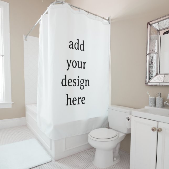 Create Your Own Simple Custom 71" x 71" Shower Curtain (In Situ)