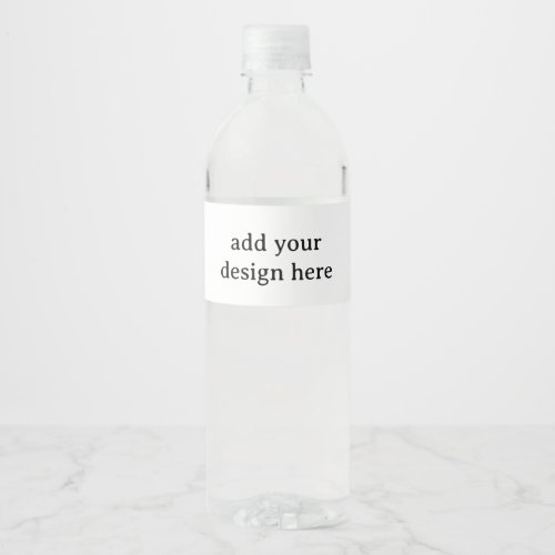 Create Your Own Simple Custom 8.25" x 1.75"  Water Bottle Label