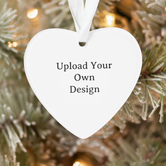 Create Your Own Simple Custom Acrylic Heart Ornament (Tree)