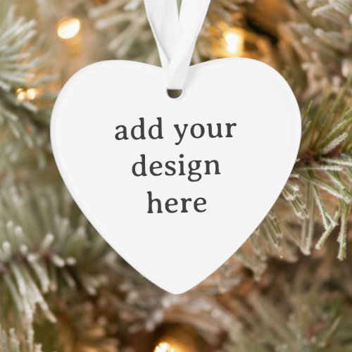 Create Your Own Simple Custom Acrylic Heart Ornament