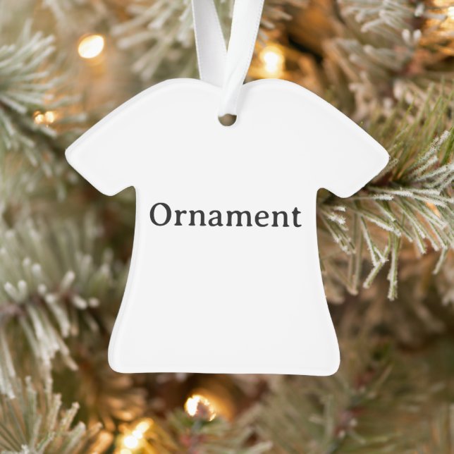 Create Your Own Simple Custom Acrylic Shirt  Ornament (Tree)