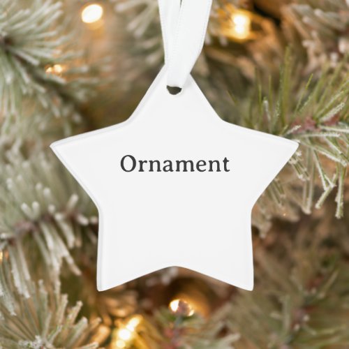 Create Your Own Simple Custom Acrylic Star Ornament