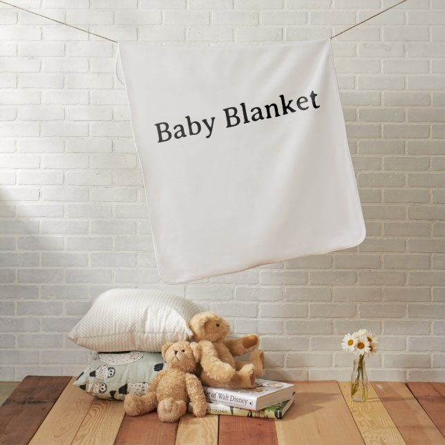 Create Your Own Simple Custom Baby Blanket (In Situ)