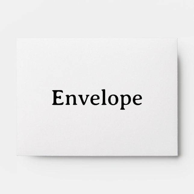 Create Your Own Simple Custom Basic 4" x 6" Envelope (Front)