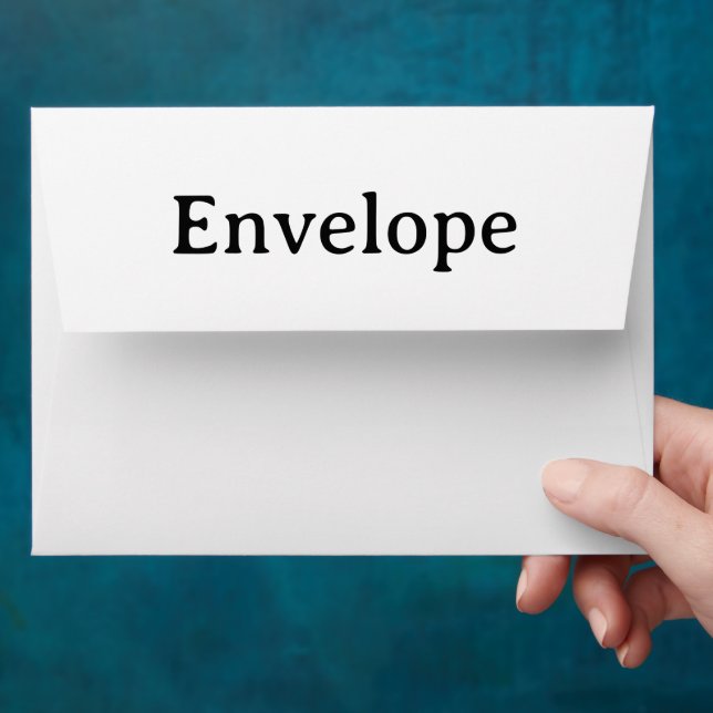 Create Your Own Simple Custom Basic 5" x 7" Envelope (Hand)