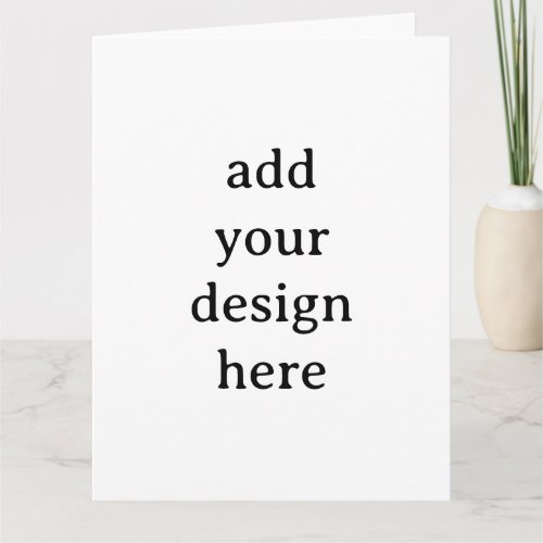 Create Your Own Simple Custom Big 8.5" x 11" Letterpress Thank You Card