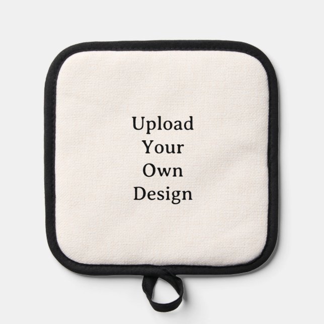 Create Your Own Simple Custom Black Silicone Pot Holder (Front)