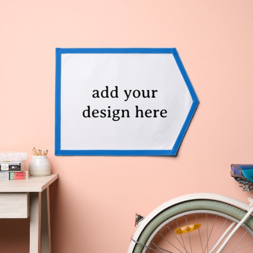 Create Your Own Simple Custom Blue Pennant Banner