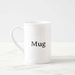 Create Your Own Simple Custom Bone China Mug
