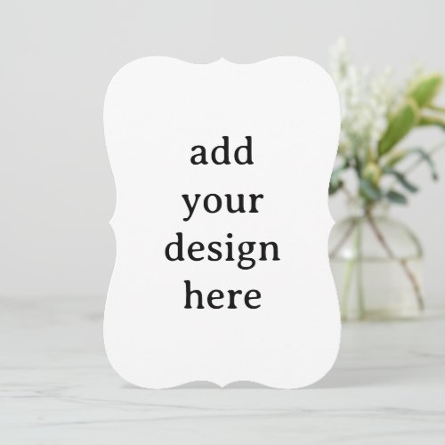 Create Your Own Simple Custom Bracket 5" x 7" Invitation