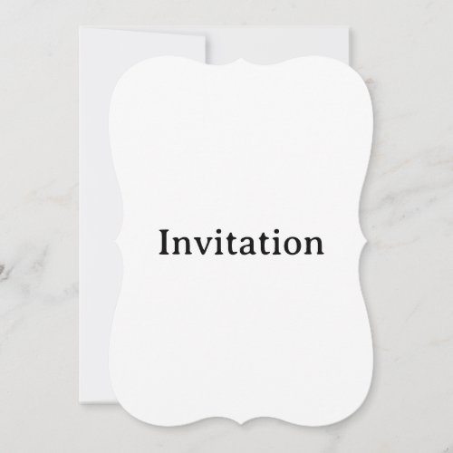 Create Your Own Simple Custom Bracket 5" x 7" Invitation