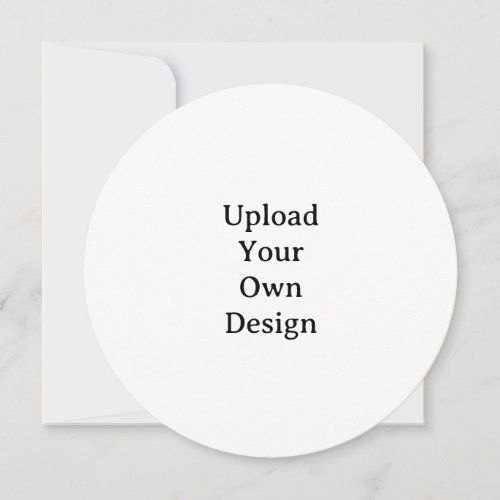 Create Your Own Simple Custom Circle 5.25"x5.25" Thank You Card