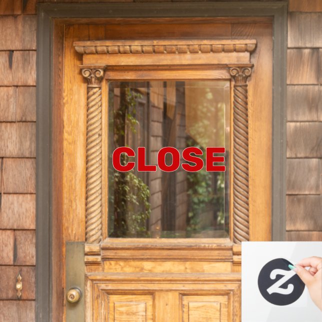 Create Your Own Simple Custom Close Window Cling (Home Door)