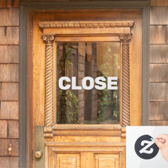 Create Your Own Simple Custom Close Window Cling (Home Door)