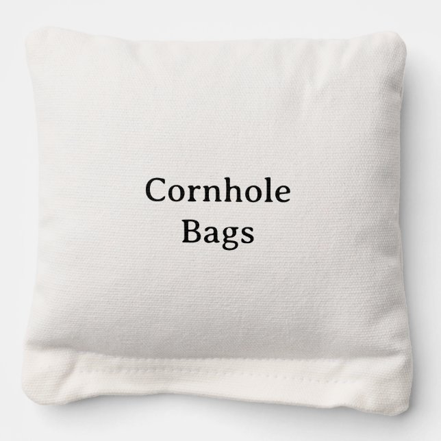 Create Your Own Simple Custom Cornhole Bags (Front)