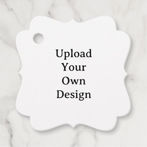 Create Your Own Simple Custom Fancy Square Favor Tags
