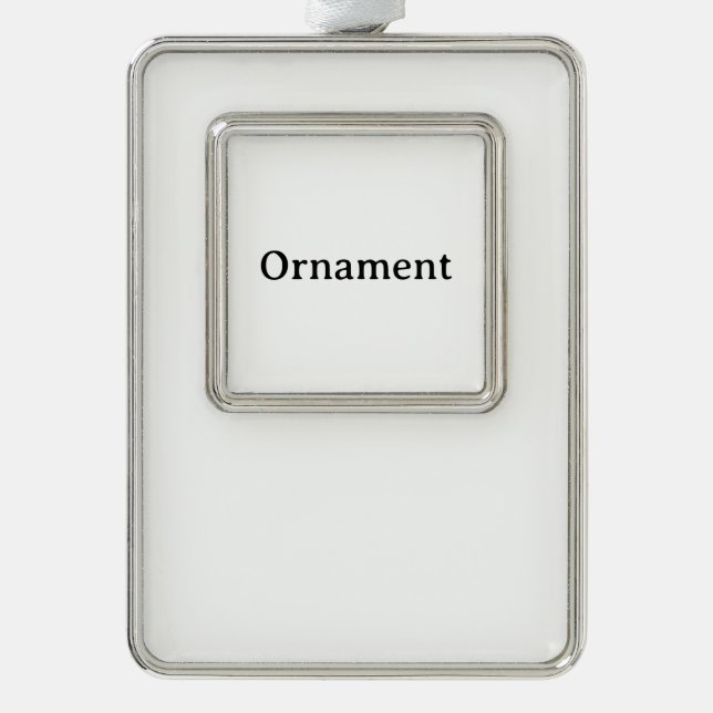 Create Your Own Simple Custom Framed  Christmas Ornament (Front)