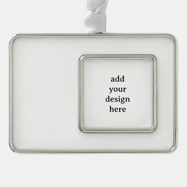 Create Your Own Simple Custom Framed  Christmas Ornament (Front)