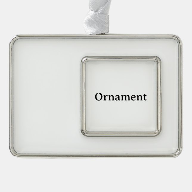 Create Your Own Simple Custom Framed  Christmas Ornament (Front)