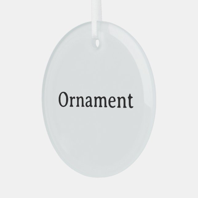 Create Your Own Simple Custom Glass Circle Ornament (Front Left)