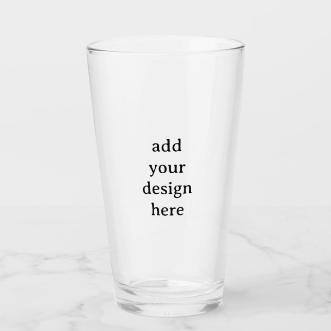 Create Your Own Simple Custom Glass Tumbler (Front)